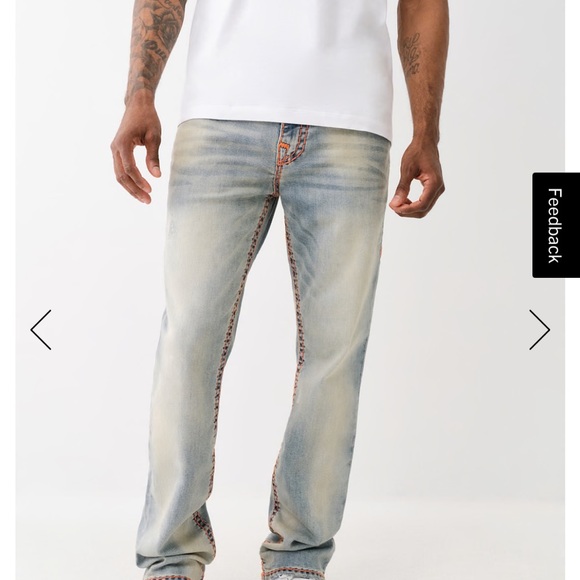 True Religion Men's Light Blue Jeans - Picture 2 of 2